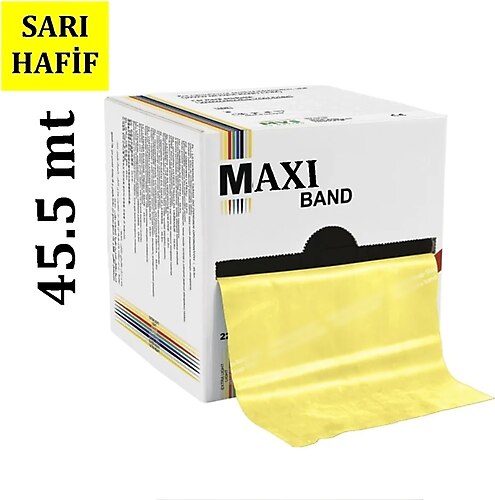 MAXİ 45,5 METRE, SARI, EN YUMUŞAK THERABAND